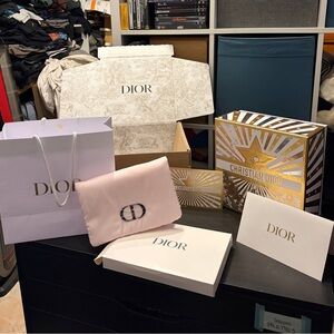 Christian Dior Pink Puffy Clutch style Pouch